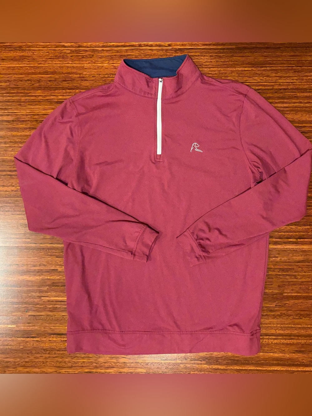 Rhoback Heather Performance Quarter Zip Pullover Men's Size Medium